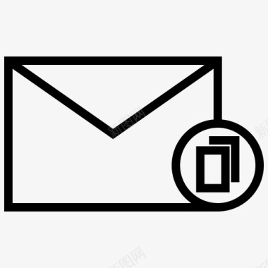 纸面消息通信电子邮件图标