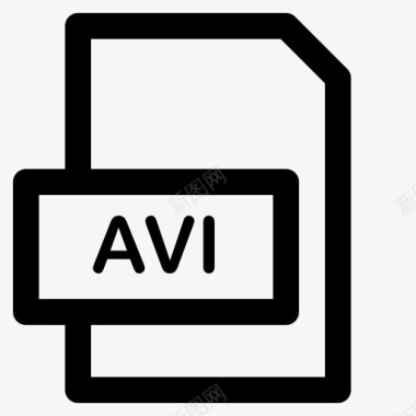 文件类型avi文档图标