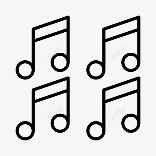 音乐笔记音乐音乐家svg_新图网 https://ixintu.com 音乐 笔记 音乐家 歌曲 声音
