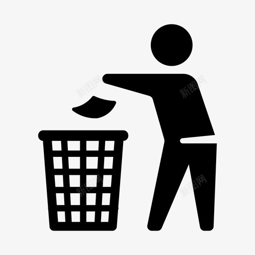垃圾箱不乱扔垃圾保持清洁svg_新图网 https://ixintu.com 垃圾箱 垃圾 不乱 乱扔 保持清洁 管理