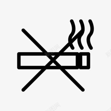 禁止吸烟危险污染图标