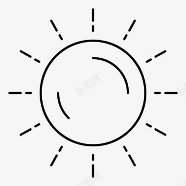 太阳天气夏天日出图标