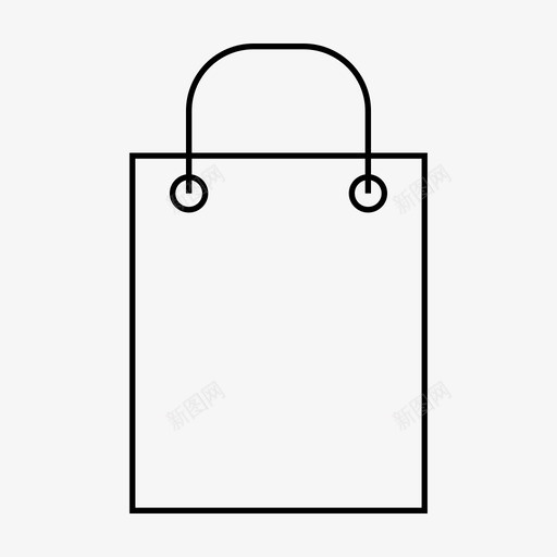 购物袋购买网页设计瘦图标svg_新图网 https://ixintu.com 购物袋 购买 网页设计 图标
