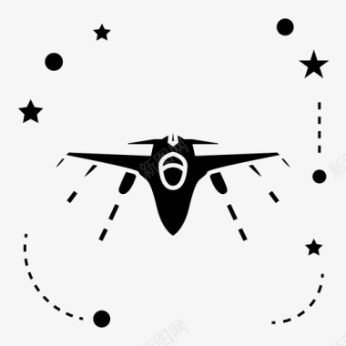 飞机轰炸机战斗机图标
