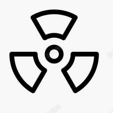 放射性原子危险图标