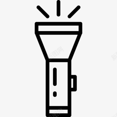 手电筒电池灯led灯图标