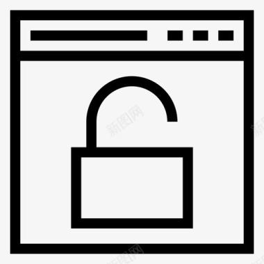 网页解锁安全网页图标