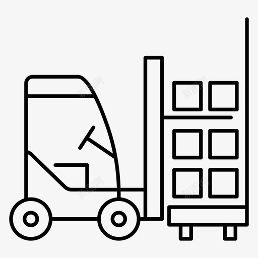 升降机送货物流svg_新图网 https://ixintu.com 包裹 升降机 送货 物流 物流配送