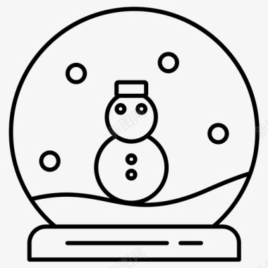 雪球庆祝圣诞节图标