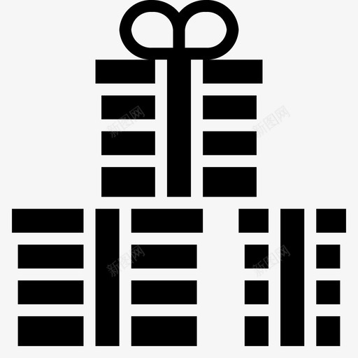 礼物圣诞节十二月svg_新图网 https://ixintu.com 礼物 圣诞节 十二月 假日 字形