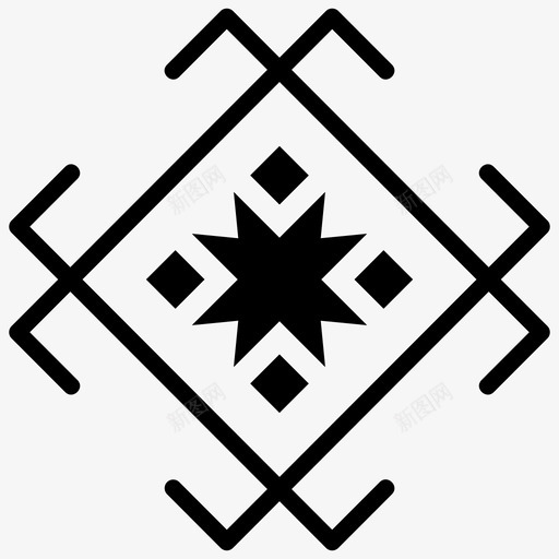 勇气符号古代符号精神符号svg_新图网 https://ixintu.com 符号 勇气 部落 古代 精神 纹身 线图 图标