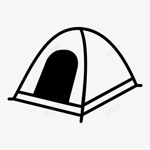 帐篷编织物露营车svg_新图网 https://ixintu.com 露营 帐篷 编织物 自然 庇护所