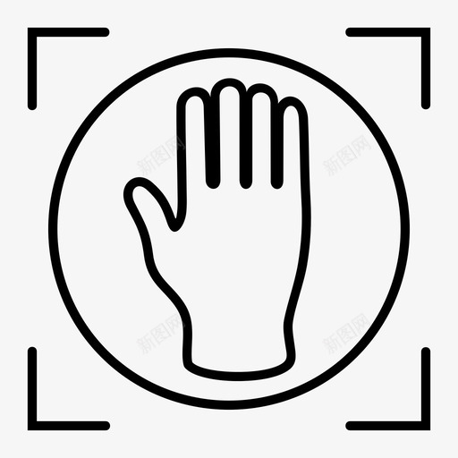 手印出入指纹svg_新图网 https://ixintu.com 手印 出入 指纹 扫描