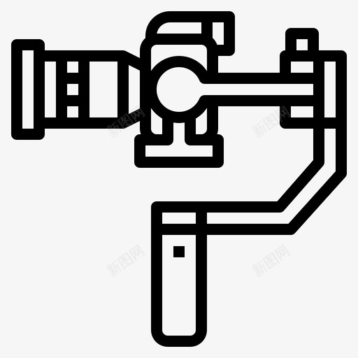 相机稳定器手柄摄影svg_新图网 https://ixintu.com 相机 稳定器 手柄 摄影