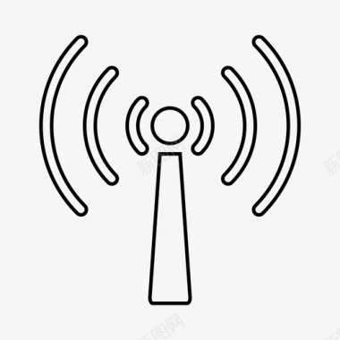 塔信号连接网络图标