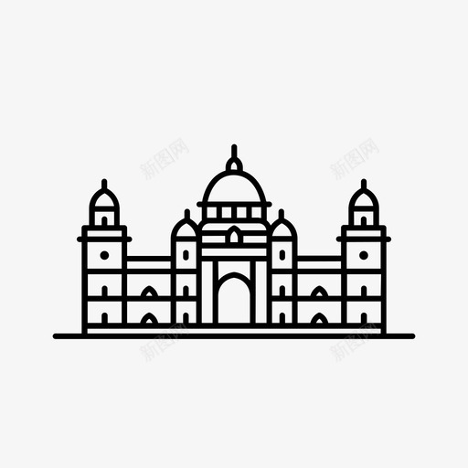 维多利亚纪念馆城市印度svg_新图网 https://ixintu.com 维多利亚 纪念馆 城市 印度 加尔各答 玛哈 标志