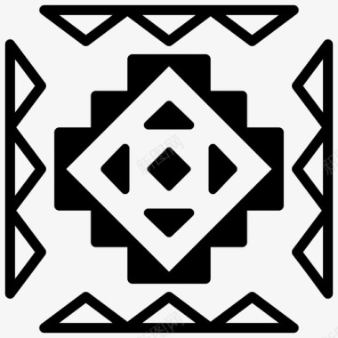 民族边界部落图案部落符号图标