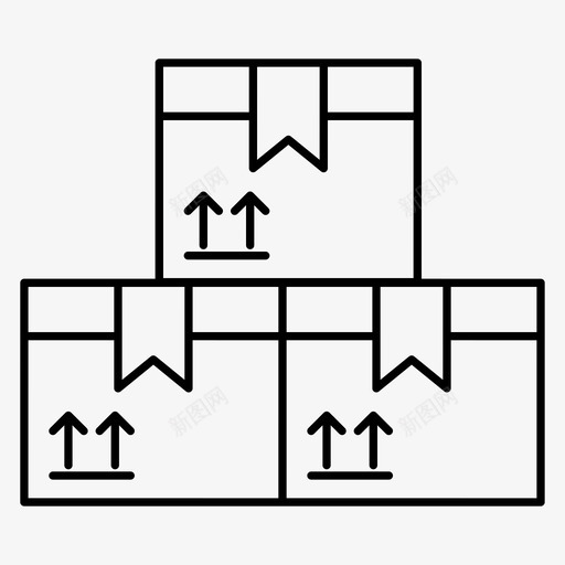 纸箱箱子送货svg_新图网 https://ixintu.com 纸箱 箱子 送货 包装 包裹 物流配送