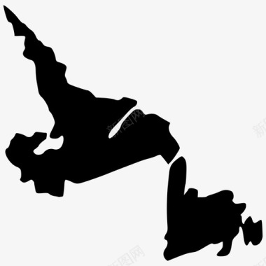 纽芬兰和拉布拉多纽芬兰和拉布拉多地图纽芬兰和拉布拉多省图标