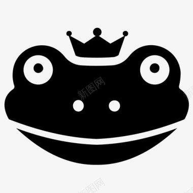 童话青蛙青蛙卡通青蛙王子图标