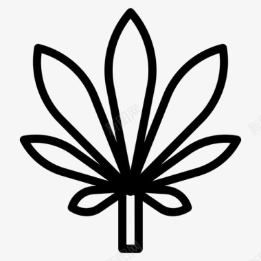 杂草植物大麻图标