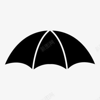 伞遮阳帘护罩图标