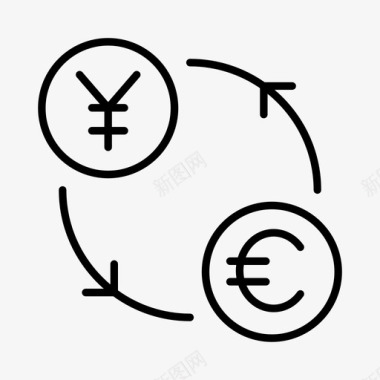 货币兑换商业经济图标