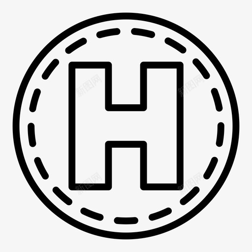 直升机停机坪机场飞行svg_新图网 https://ixintu.com 直升机 停机坪 机场 飞行