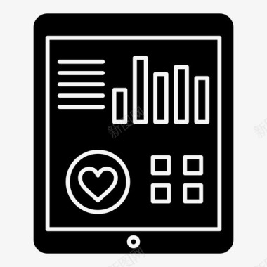 健康监测报告心脏患者报告图标