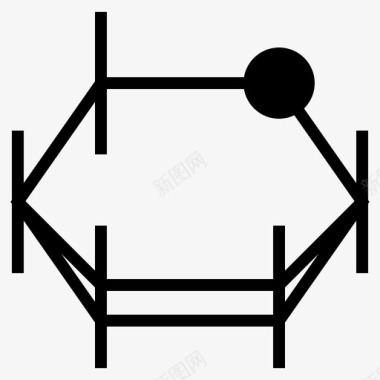 碳水化合物分子化学己糖图标