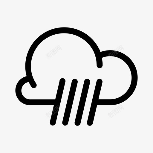 云天气预报雨svg_新图网 https://ixintu.com 天气 云天 天气预报 风暴 天气图 图标