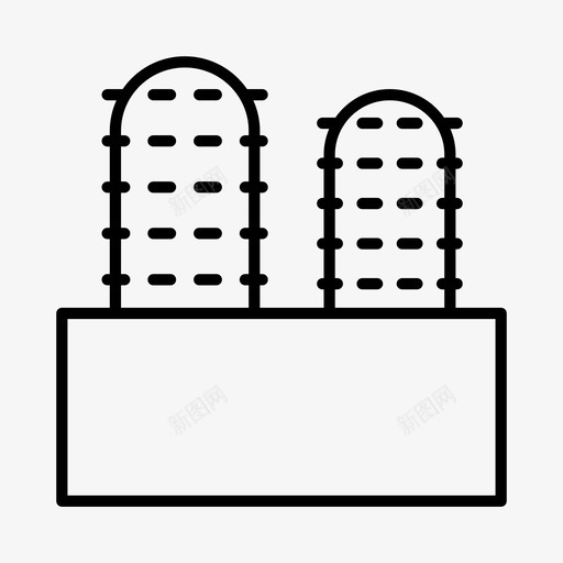 仙人掌装饰绿化svg_新图网 https://ixintu.com 植物 仙人掌 装饰 绿化 室内装饰 盆栽