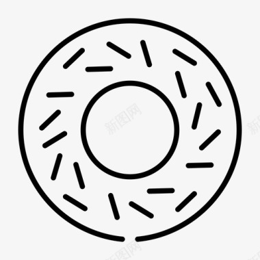 甜甜圈面包油条图标