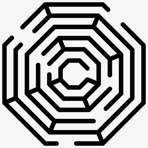 六边形迷宫迷宫概念迷宫游戏svg_新图网 https://ixintu.com 迷宫 六边形 概念 游戏 拼图 线图 图标