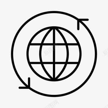 全球贸易经济商品和服务图标