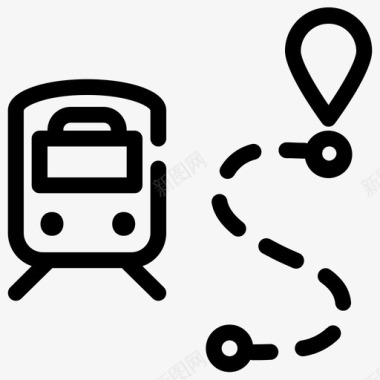 列车进路pin时刻表图标