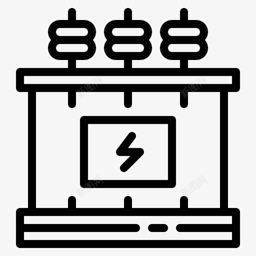 电压能源电力svg_新图网 https://ixintu.com 电压 能源 电力 变压器 汽车服务