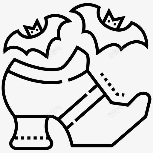 吓人的鞋子主题派对魔鬼的鞋子svg_新图网 https://ixintu.com 鞋子 吓人 人的 主题 派对 魔鬼 可怕 女巫 恐怖 万圣节 路线