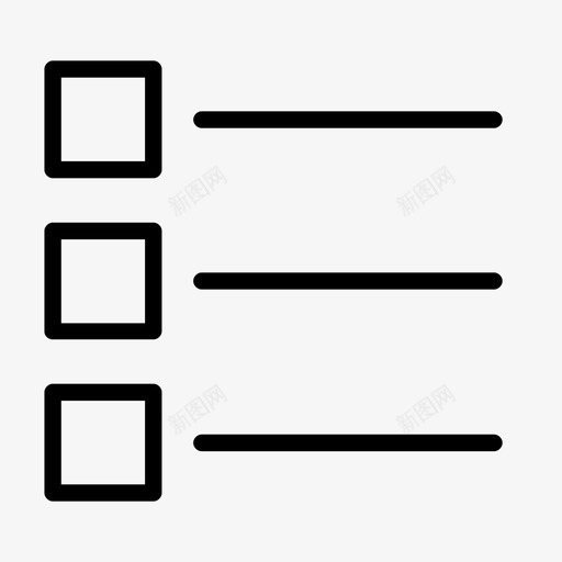 行框项目符号列表svg_新图网 https://ixintu.com 行框 项目 符号 列表 文件 注释 方形