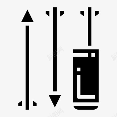 箭射箭狩猎图标