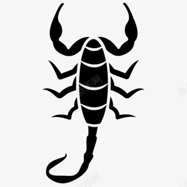 蝎子昆虫十二生肖符号图标