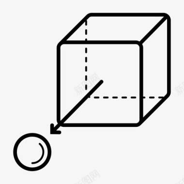 离开物体地点图标