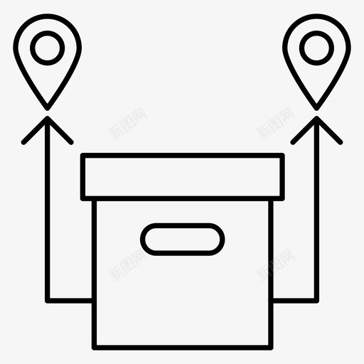 包裹箱子纸箱svg_新图网 https://ixintu.com 包裹 箱子 纸箱 位置 物流配送
