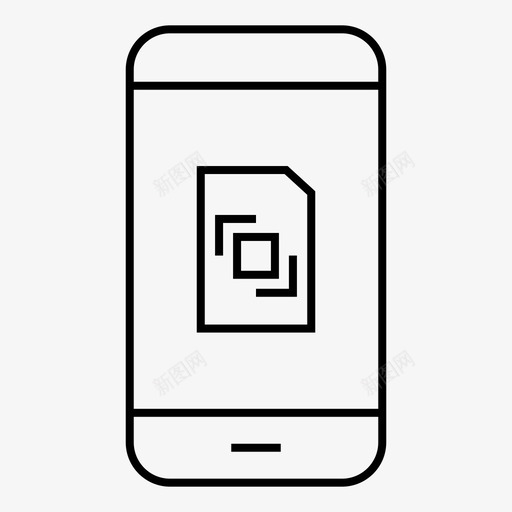 sim卡移动多功能svg_新图网 https://ixintu.com 卡卡 移动 多功能 电话 智能 手机