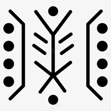 印第安人美国符号古代图标