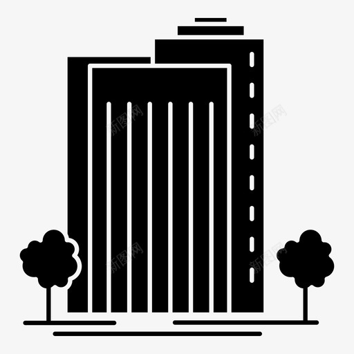 建筑城市绿色svg_新图网 https://ixintu.com 城市 智能 建筑 绿色植物 解决方案 可穿 穿戴 技术