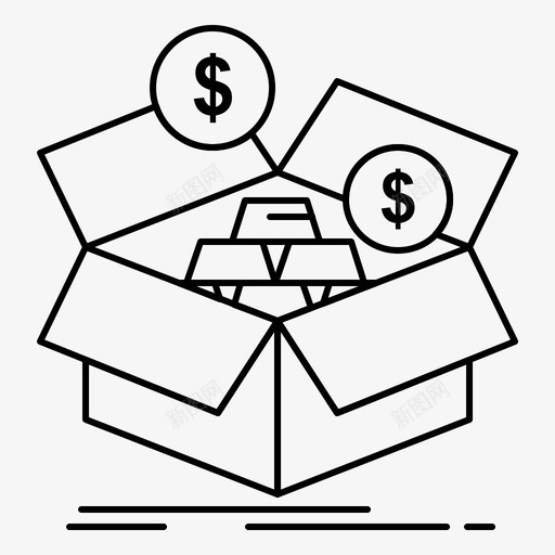 储蓄盒子预算svg_新图网 https://ixintu.com 储蓄 盒子 预算 增长 货币 商业 教育
