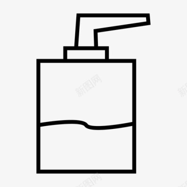 洗涤液医疗肥皂分配器图标