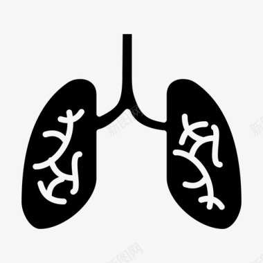 肺部诊所医生图标