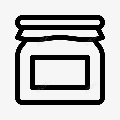 果酱罐子果冻svg_新图网 https://ixintu.com 果酱 罐子 果冻 橘子